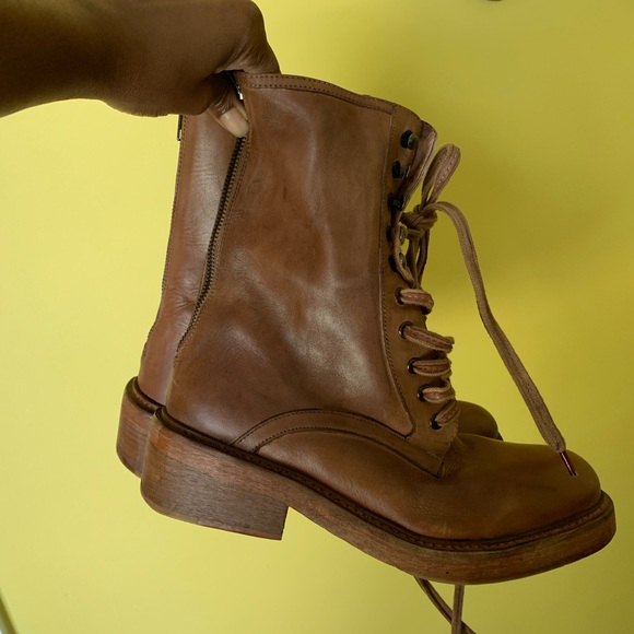 NWOB Free People Santa Fe Lace-Up Leather Boot - Picture 8 of 13